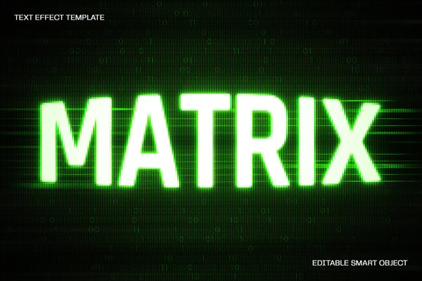 Matrix Style Text Effect