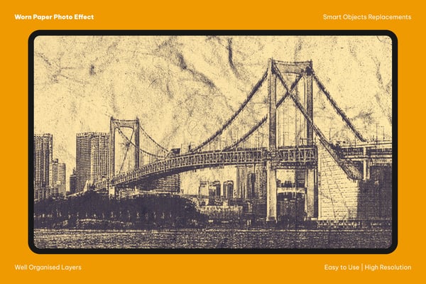 Worn Paper Photo Effect