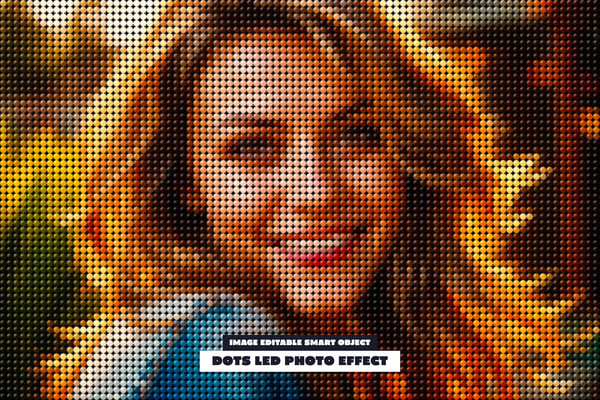 Dots Led Photo Effect