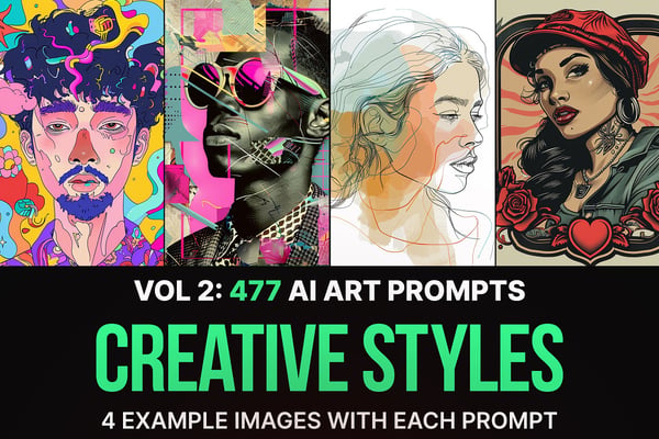 477 MJ Creative Style Prompts: Vol 2