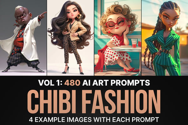 480 Ai Art Prompts for Chibi Fashion