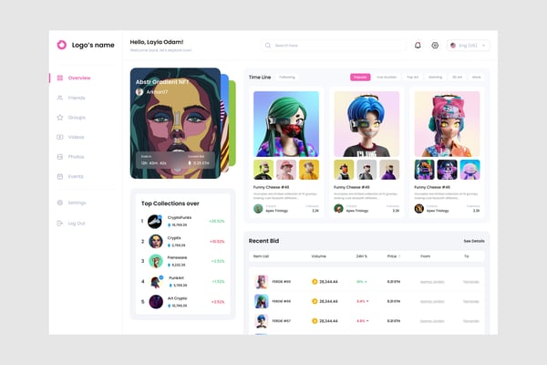 NFT Marketplace Dashboard UI Kit