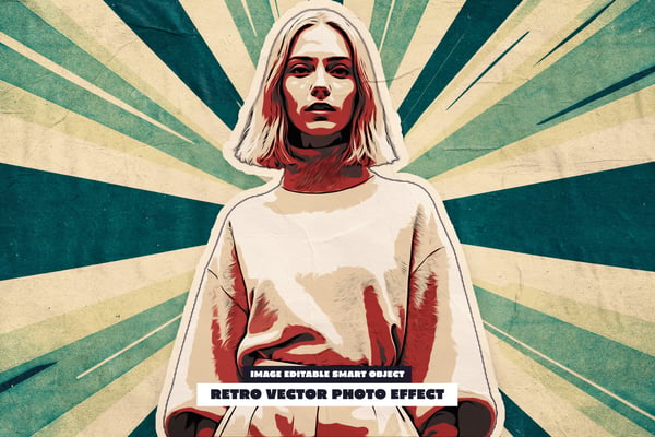Retro Vector Photo Effect