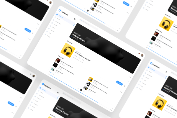 Music Play Dashboard UI Kit