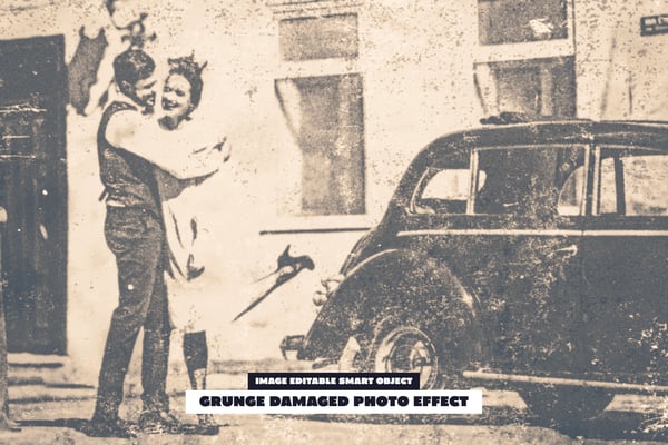 Grunge Damaged Photo Effect