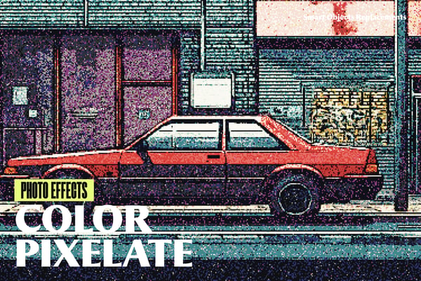 Color Pixelate Photo Effect
