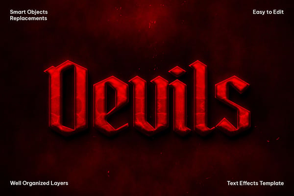 Devils Text Effect