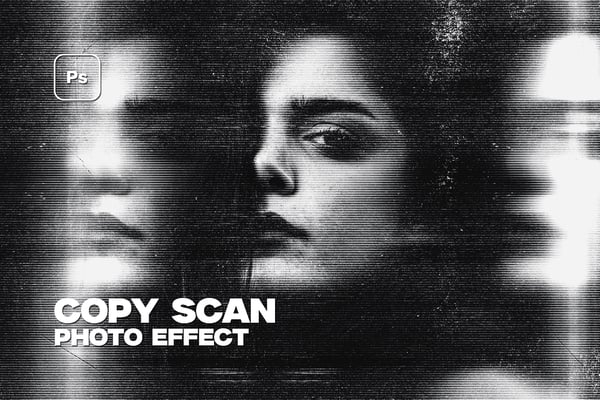 Copy Scan Photo Effect