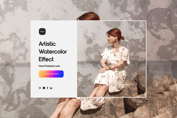 Artistic Watercolor Effect - Hand Painted Look