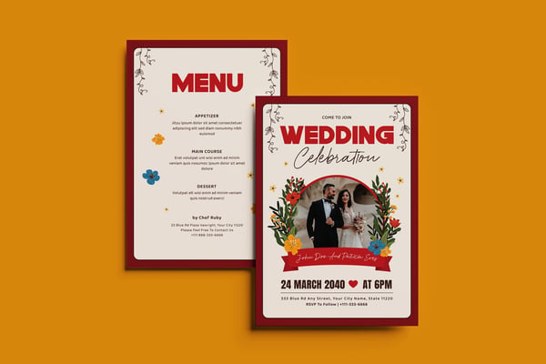 Madina Wedding Invitation Template
