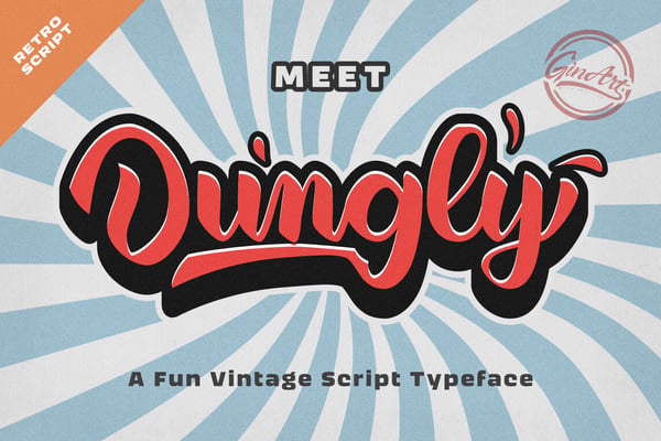Dungly – Fun Vintage Script Typeface