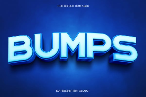 Bumps Text Effect