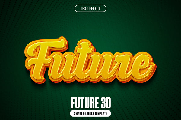 Future 3D Text Effect