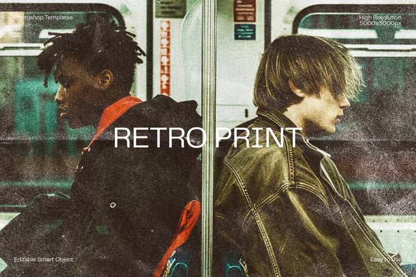 Retro Print Photo Effect