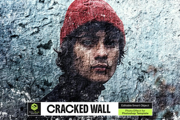 Cracked Wall Photo Effect