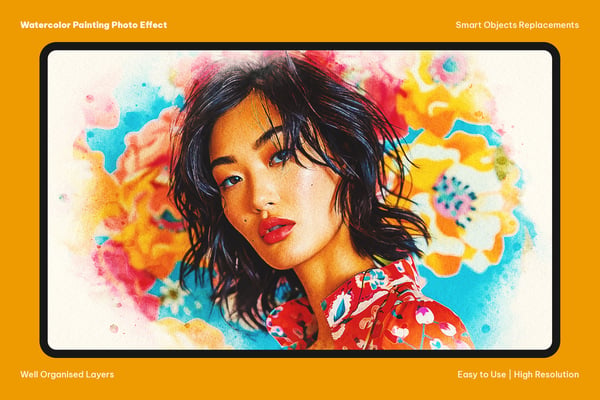 Watercolor Painting Photo Effect
