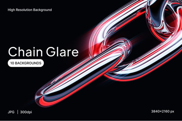 Chain Glare 3D Background Set