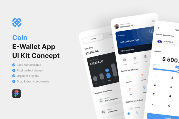 Coin_E-Wallet App UI Kit 