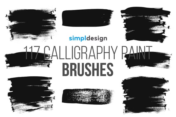 Calligraphy Paint Photoshop Brushes