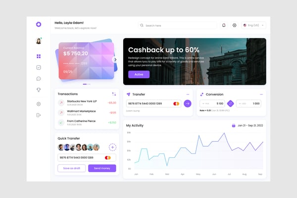 Bank Dashboard UI Kit