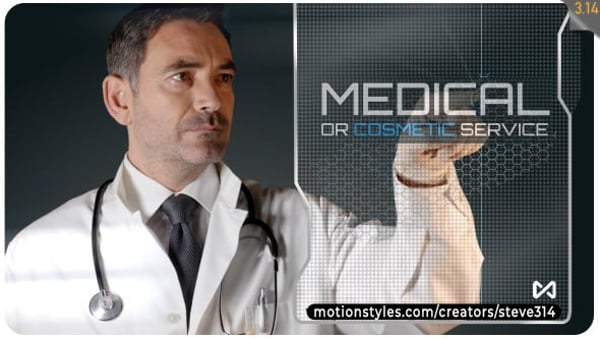 Doctor presenting Medical / Cosmetic product