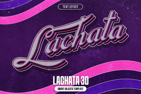 Lachata 3D Text Effect