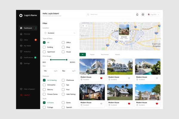 Real Estate Dashboard UI Kit