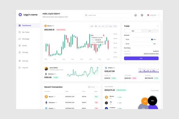 Crypto Dashboard UI Kit
