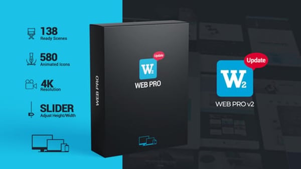 4K Web App Promo Toolbox – 138 Device Scenes, 580 Animated Icons & Hand Gestures