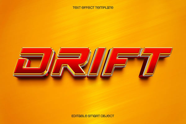 Drift Text Effect