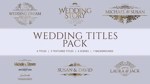 Wedding Titles Pack