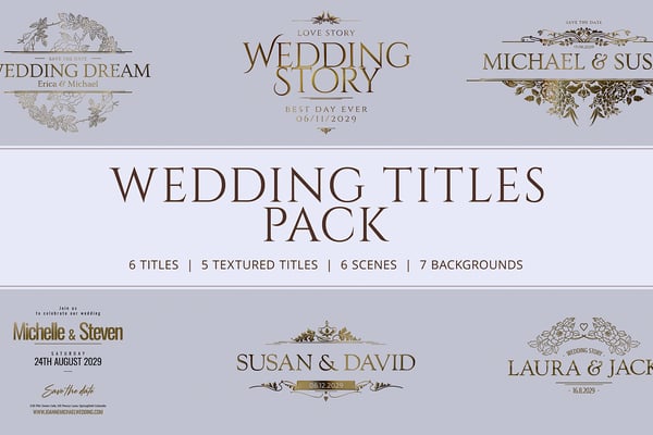 Wedding Titles Pack