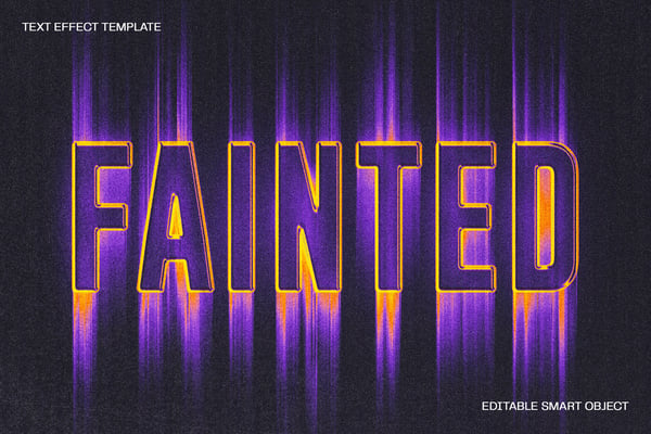 Glowing Faded Text Effect