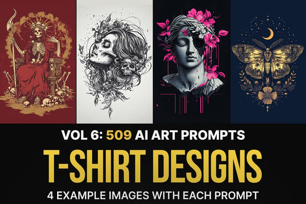 509 Ai Art T-Shirt Prompts: Vol 6