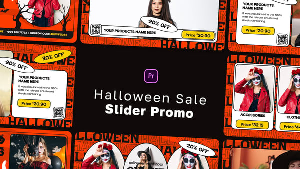 Halloween Sale Slider Promo MOGRT