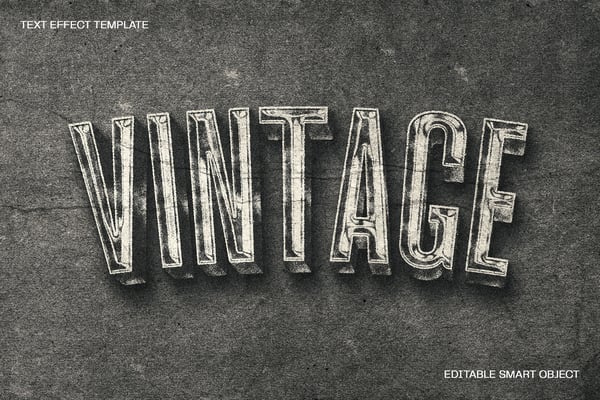 Letterpress Printed Text Effect