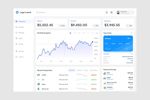 My Portfolio Dashboard UI Kit