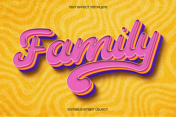 Retro Vibes Text Effect