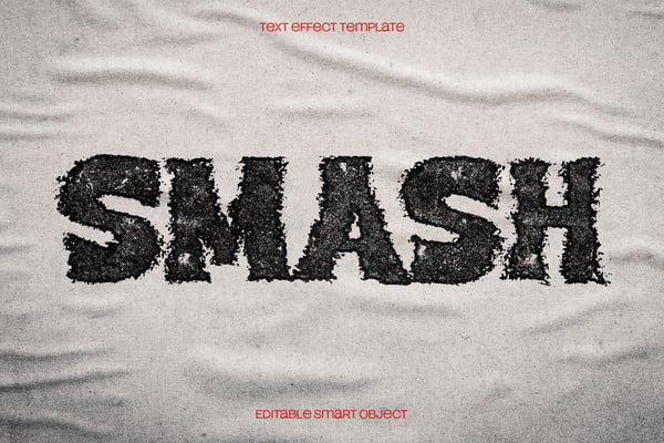Grungy Stamp Text Effect