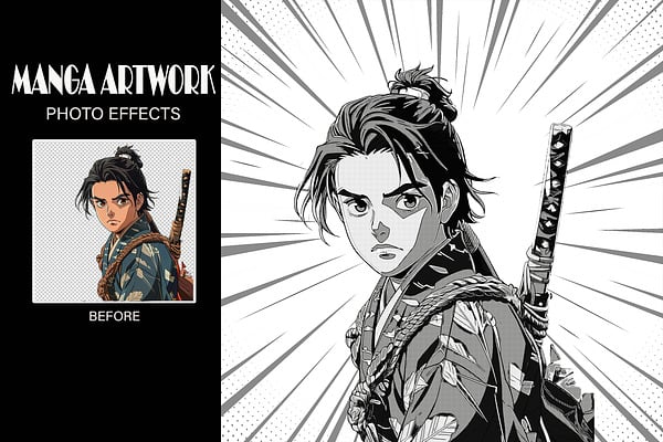 Manga Artwork Photo Effect