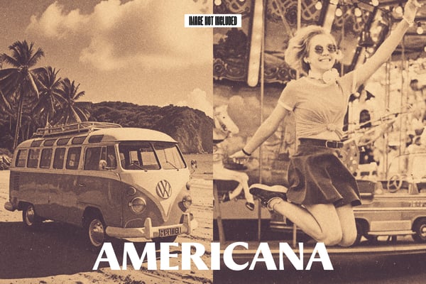 Americana Square And Poster Photo Effect