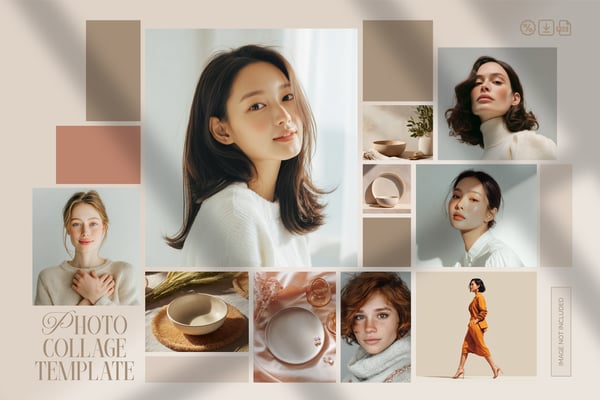 Free Photo Collage PSD Template 03