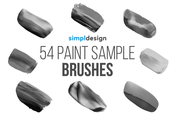 54 Paint Sample Photoshop Brushes