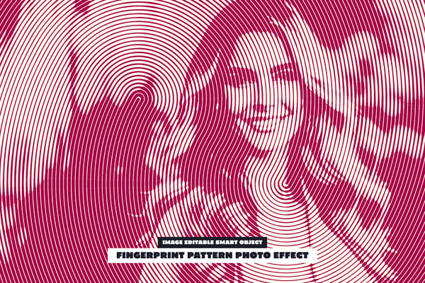 Fingerprint Pattern Photo Effect