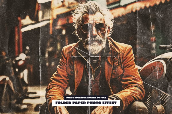 Folded Paper Photo Effect