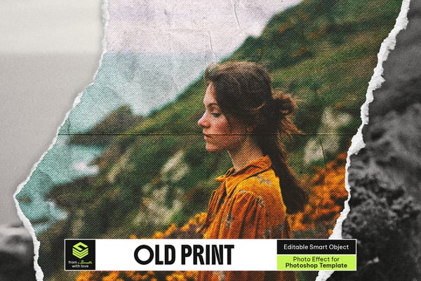 Old Print Photo Effect