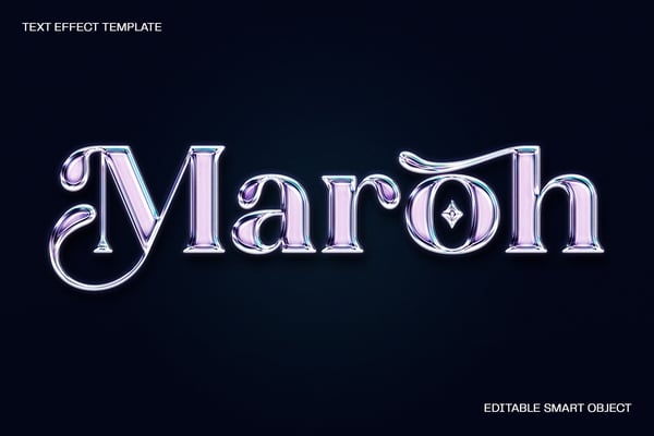 Chrome Text Effect