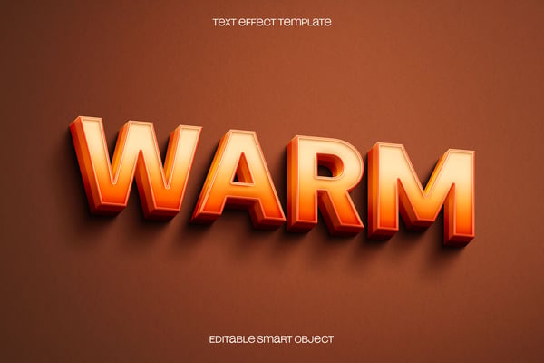 Warm Text Effect