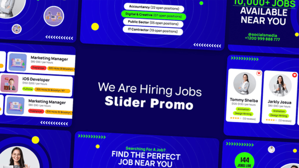 We Are Hiring Jobs Slider Promo MOGRT