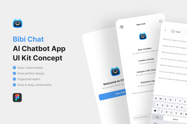 Bibi Chat - AI Chatbot App UI Kit